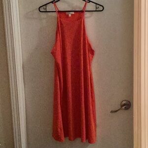 Nine Britton Coral Eyelet Dress Size Large